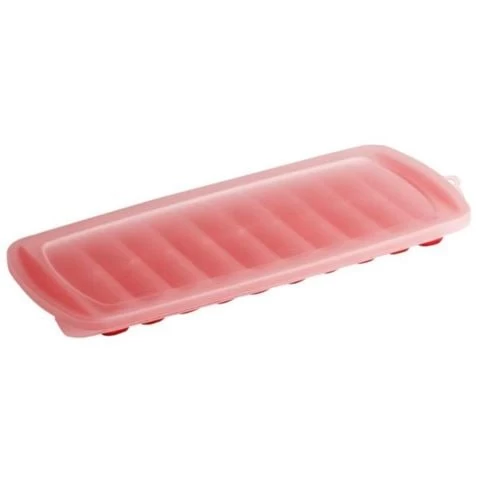 Cuisena - Flexible Ice Stick Tray With Lid Red 3 Cuisena - Flexible Ice Stick Tray With Lid Red