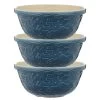 Mason Cash - Nautical Mixing Bowl Set Navy Blue 29cm 3pce -Home Kitchen Sale Shop 166325 Large