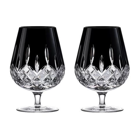 Waterford - Connoisseur Lismore Black Brandy Balloon Set 2pc 3 Waterford - Connoisseur Lismore Black Brandy Balloon Set 2pc