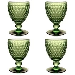 Villeroy & Boch V&B - Boston Water Goblet Green Set 4pce