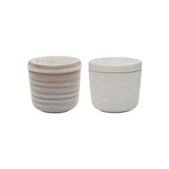 Ecology - Ottawa Salt & Pepper Pinch Pots W/Lid Set 2pce