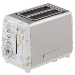 Laura Ashley - Elveden 2 Slice Toaster White & Silver