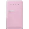 Smeg - 50's Retro Bar Refrigerator R/H Pastel Pink 135L -Home Kitchen Sale Shop 193170 Large