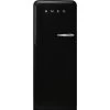 Smeg - 50's Style Retro Refrigerator L/H Black 281L