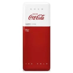 Smeg - 50's Retro Style Refrigerator R/H Iconic Coca Cola 270L