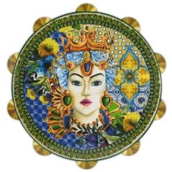 Baci Milano - Joke Sicily Green Tambourine Cutting Board Large