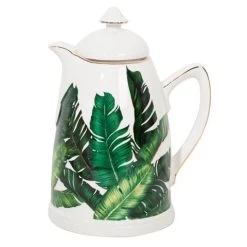 Luxe By Peter's - Porcelain Carafe Palms