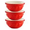 Mason Cash - Hearts Mixing Bowl Red 29cm/4L Set 3pce -Home Kitchen Sale Shop 409463 Large