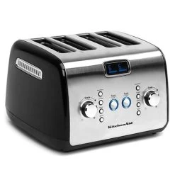 KitchenAid - KMT423 Artisan Four Slice Toaster Onyx Black
