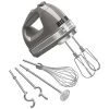KitchenAid - KHM926 Hand Mixer 9 Speed Contour Silver