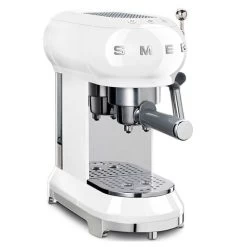 Smeg - 50's Retro Espresso Coffee Machine ECF01 White