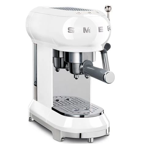 Smeg - 50's Retro Espresso Coffee Machine ECF01 White 3 Smeg - 50's Retro Espresso Coffee Machine ECF01 White