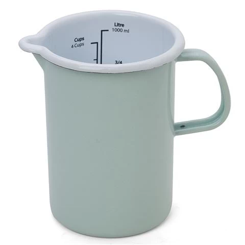 Falcon - Enamel Measuring Jug Pastel Blue 1L 3 Falcon - Enamel Measuring Jug Pastel Blue 1L