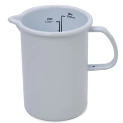 Falcon - Enamel Measuring Jug White 1L