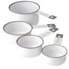 Academy Home Goods - Austen Measuring Cup Set White/Grey 4pc