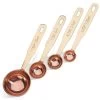 Academy Home Goods - Copper-Plated Measuring Spoon Set 4pce -Home Kitchen Sale Shop 587047 Large