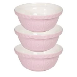 Mason Cash - Mixing Bowl Powder Pink 24cm Set 3pce