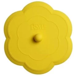 RSVP - Silicone Flower Sink Stopper Yellow