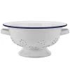 Falcon - Enamel Colander White & Blue -Home Kitchen Sale Shop 956959 Large